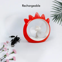 MINI DESKTOP FAN RECHARGEABLE TABLE FAN HANDHELD FAN USB FAN DESK FAN COOLING FAN FOR HOME , OFFICE , CAR, & MULTI USE FAN (Battery Not Include)