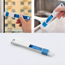 2 in 1 Multi-Function Plastic Window Slot Wardrobe Dust Removal Cleaning Brush