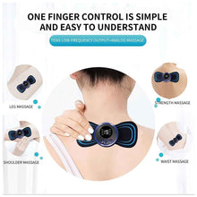 Portable USB Neck Massager Electric Neck Massager,  Enhancer Mini Cervical Massager EMS Lymphatic Drainage Massage with Cable