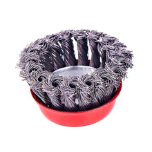 High-performance black wire brush for cleaning.