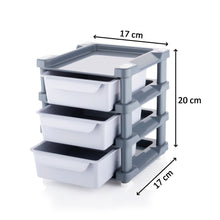 Practical 3 layer drawer organizer for efficient storage of cosmetics and accessories