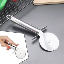 Stainless steel pizza and pastry cutter for kitchen use