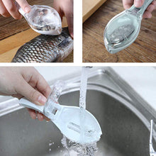 Kitchen fish scale scraper with efficient skin peeling function.