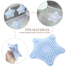 Drain strainer in star design to stop clogs in sinks